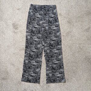 Women's PREMISE STUDIO; Black/White Pull-On Jersey Casual Pants; Size S